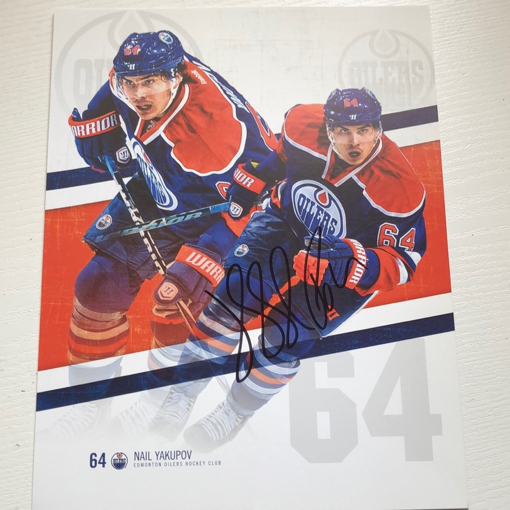 Nail Yakupov Signed 8x10